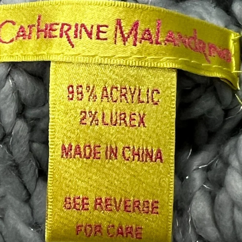 Catherine Malandrino Knit Beret Gray Hat‎